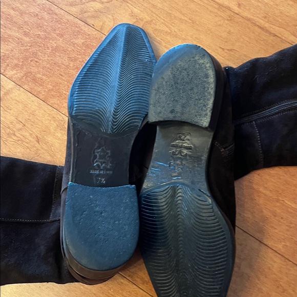 Brown suede Aquatilia over the knee boots with faux fur - Picture 4 of 14